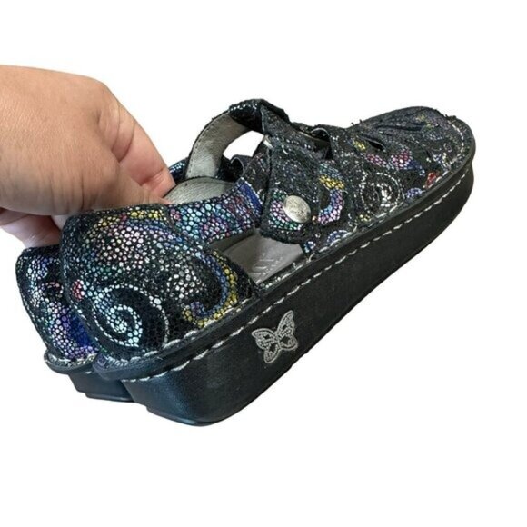 Alegría Pes-542 Women SZ 35 Multicolor Fisherman Clogs Comfort Shoes - Picture 8 of 12